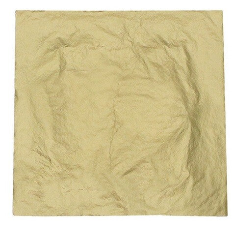 100 Sheets Rose Gold Silver Copper Leaf Foil Gilding Decoupage 14x14cm - Gold
