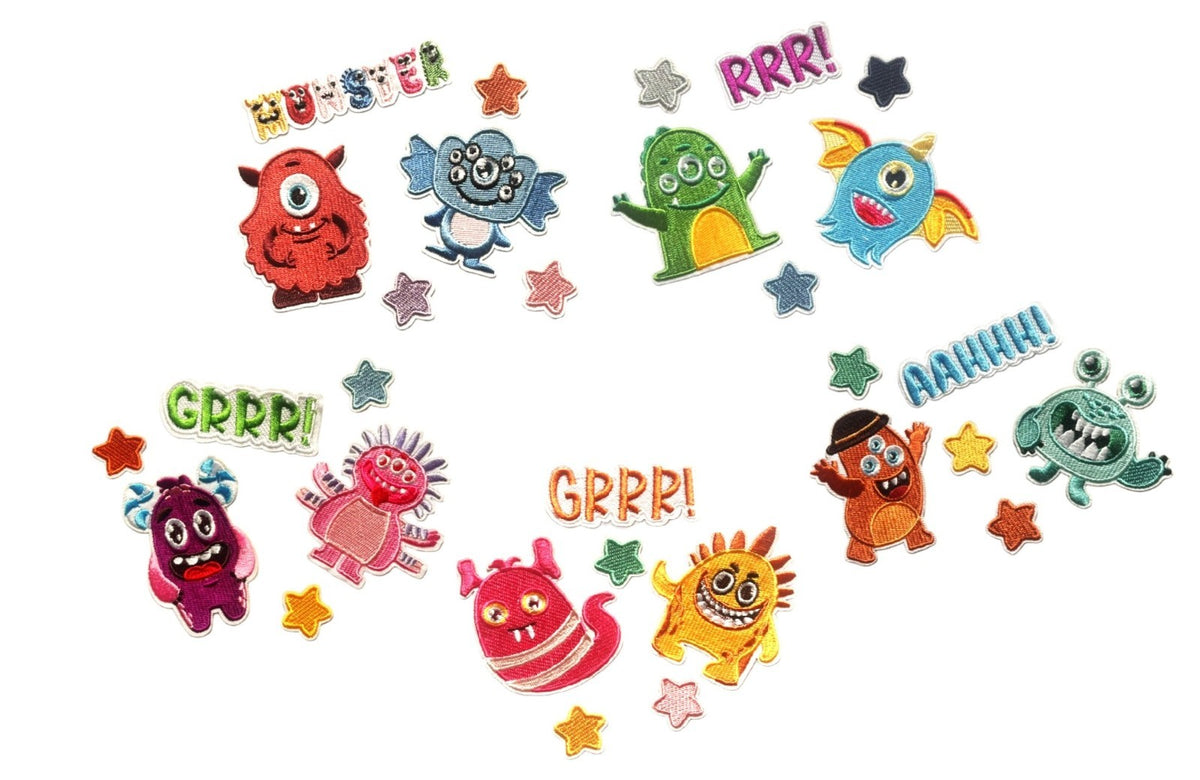 Cartoon Monster Patch Embroidered Patches Iron on / Sew on / Glue on