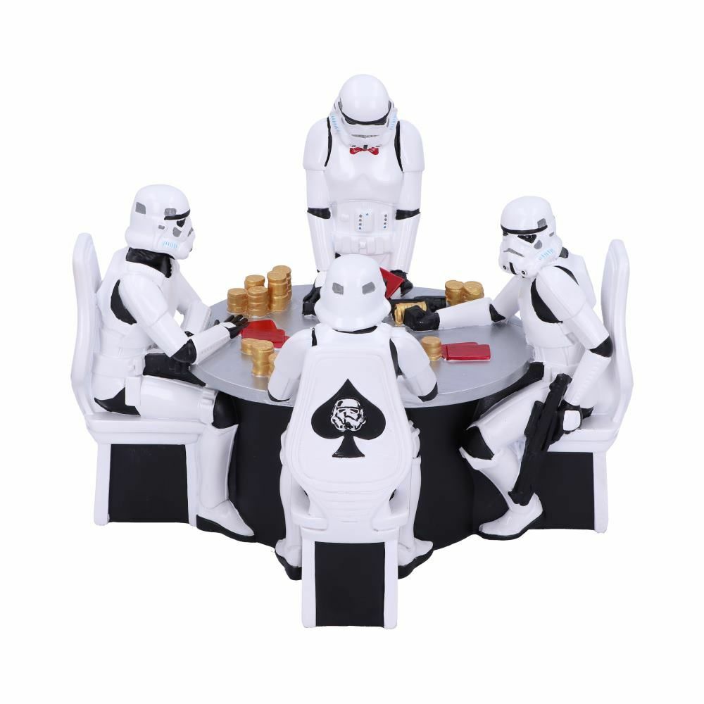Star Wars Stormtrooper Licensed Helmet Box Pen Pot Bookends Poker Ornament - Stormtrooper Poker Face 18.3cm