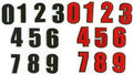Large 10.5cm Number Patch Patches Jersey Shirt Iron on Sew on Numbers Embroidery