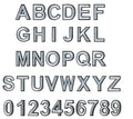 Alphabet Numbers White Letter Patch Iron or Sew on Embroidery Customise 4.5cm
