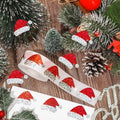 Christmas Stickers Santa Hat Diamond Sparkle Peel & Stick Labels Gift Sticker