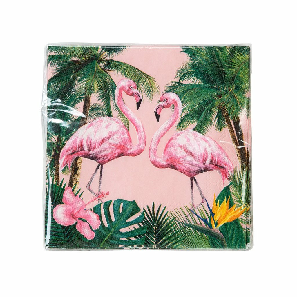 Paper Napkins Party Table Decorations Set Tropical Bunny Alice in Wonderland