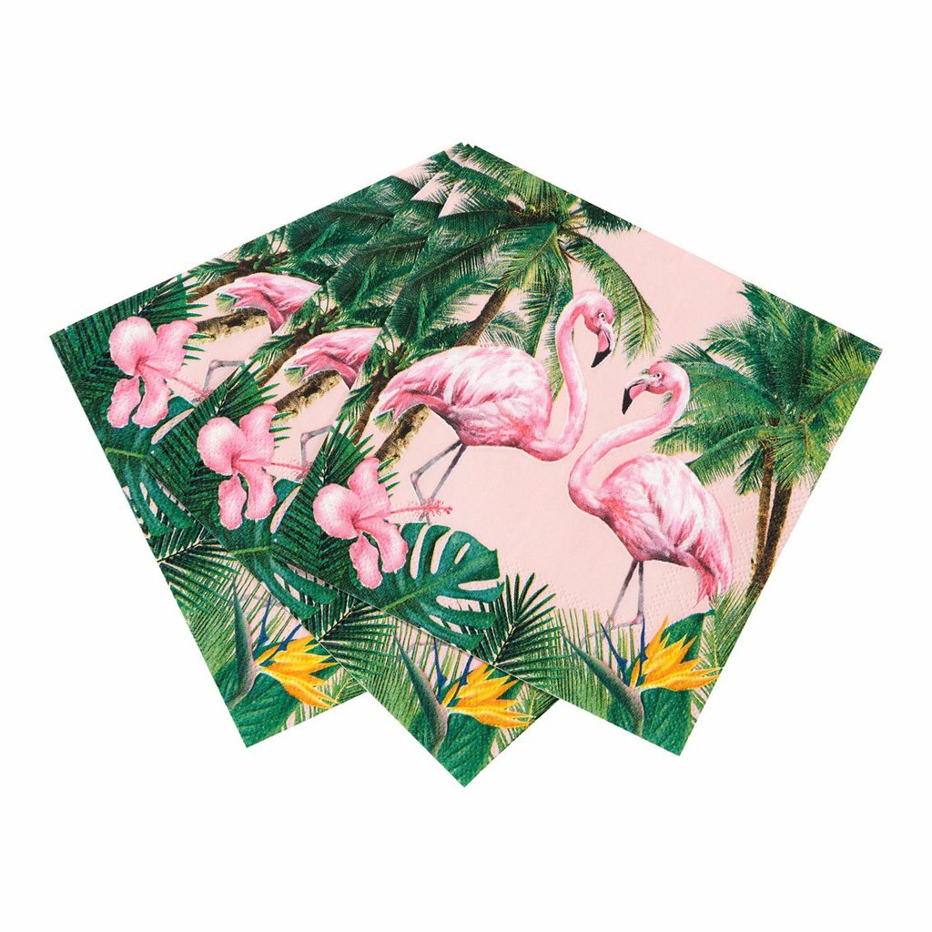 Paper Napkins Party Table Decorations Set Tropical Bunny Alice in Wonderland