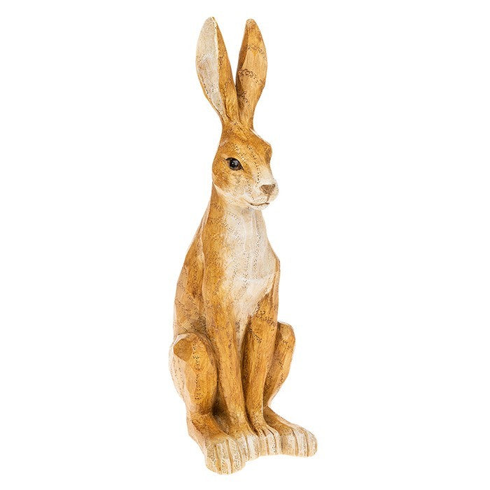 Bronze or Silver Hare Rabbit Wildlife Animal Ornament Gift Leonardo Reflections - Watching Country Hare Large