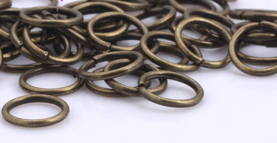 Antique Bronze Jump Rings Split Ring Connectors Jewellery Connector - Many Sizes