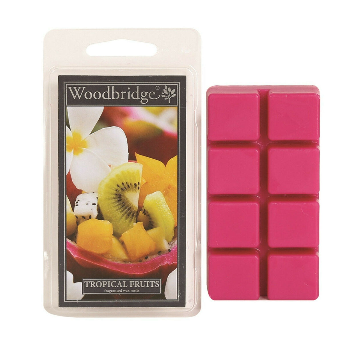 Woodbridge Scented Wax Melts - Melt Burn Time: Up to 16 Hours Per Segment - Tropical Fruits