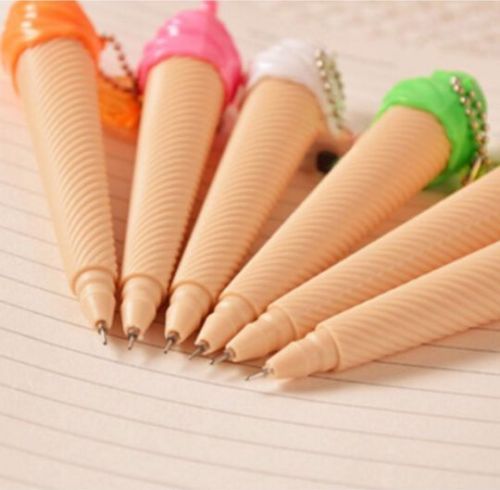 Ice Cream Pen Coloured Ink Pens Office School Kawaii Cute Novelty #2