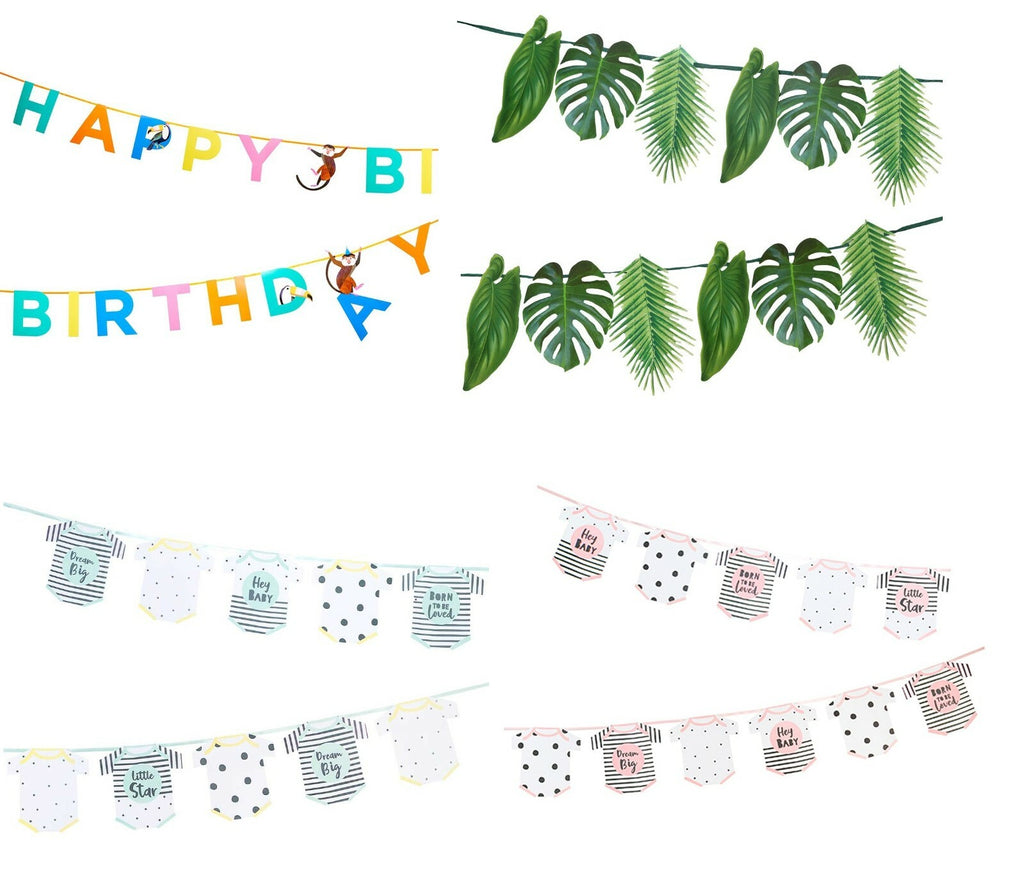 Garland Banner Birthday Party Baby Shower Celebration Wedding Decoration
