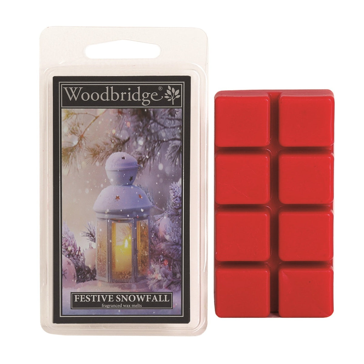 Woodbridge Scented Wax Melts - Melt Burn Time: Up to 16 Hours Per Segment - Festive Snowfall