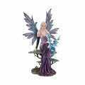 XXL Gothic Fantasy Fairy Figurine with Dragon Elvie Spring Fairy - Nemesis Now