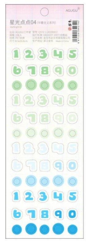 Self Adhesive Colourful Letters Number Alphabet Letter Numbers Craft Scrapbook - Numbers Design 8