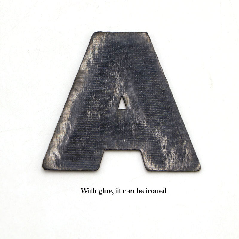 Light Pink Sequins Glitter Letter Patch Iron on Sew on Alphabet Customise 5.5cm