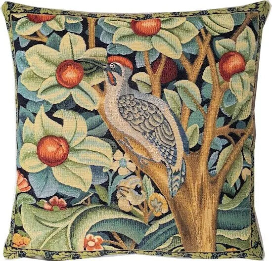 WILLIAM MORRIS BELGIAN TAPESTRY CUSHION COVERS ORANGE TREE PIMPERNEL STRAWBERRY