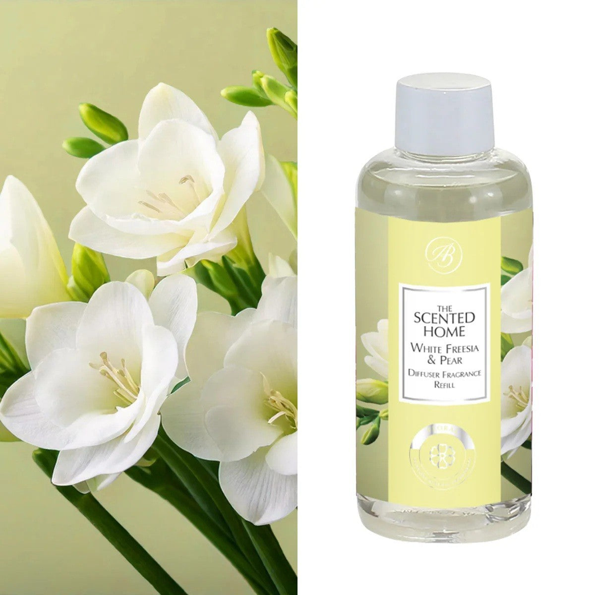 Ashleigh & Burwood Reed Diffuser Refill Scented Home Fragrance 150ml - White Freesia & Pear
