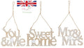 Mr & Mrs Home You & Me Wood Washed Sign Gift Wall Hanging Love Wedding Home