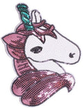 Unicorn Horse Pony Iron on Sequins Appliqué Patch Sparkly 17.5x22.5cm