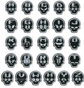 Skull Letter Patch Iron or Sew on Alphabet Embroidery Customise Clothing