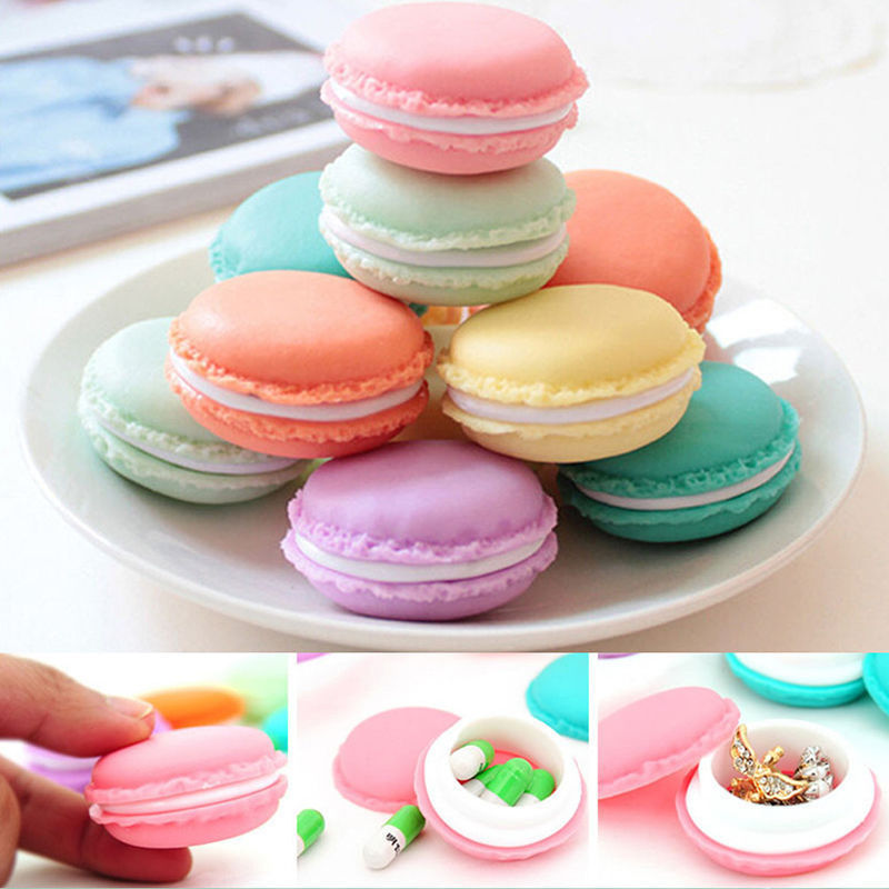 Macaron Macaroon Treat Trinket Pill Box Jewellery Ring Kawaii Various Colours