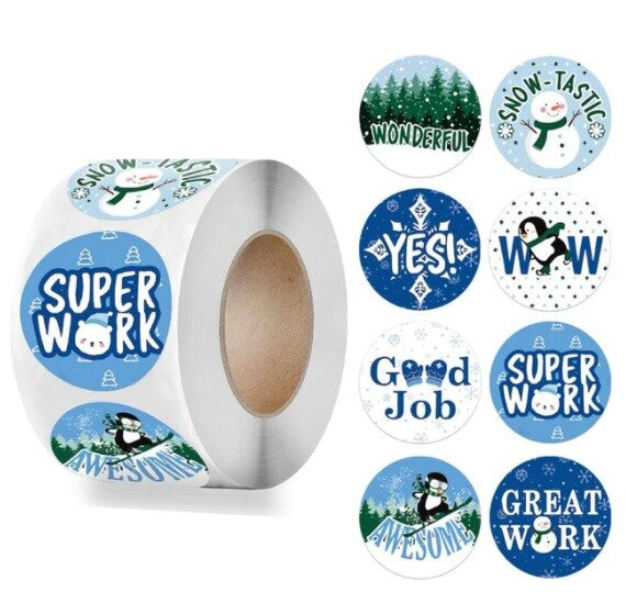 Kids Reward Stickers Labels Well Done Children's School Teachers & Nursery 25mm - Design 15