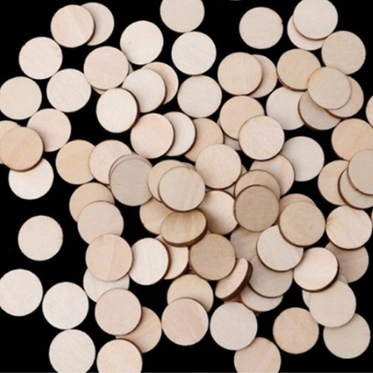 Wooden Circle Disk Shape Craft Wood Disc Round Tag Embellishments Decoration