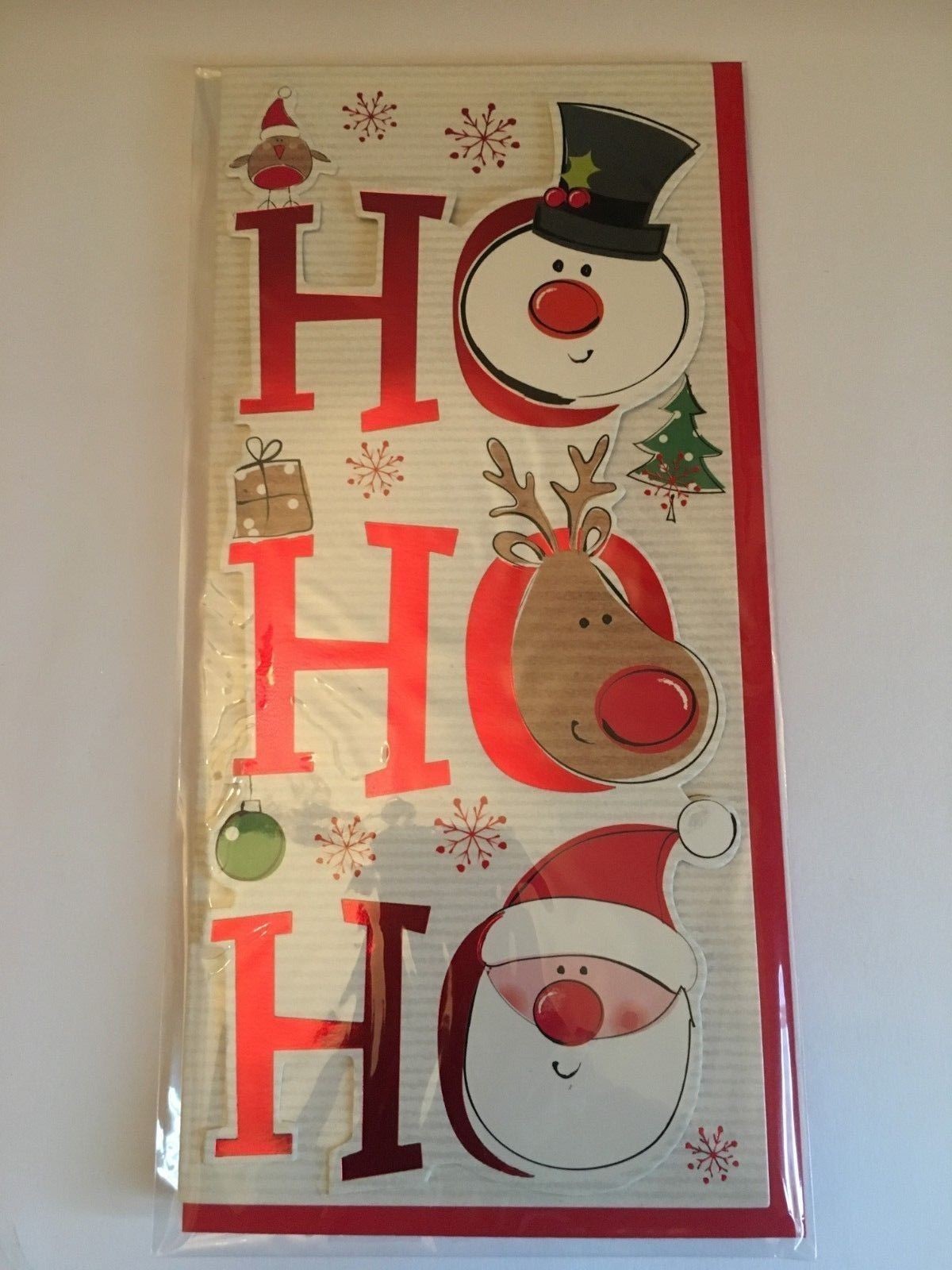 Luxury 3D Christmas Money Wallets Card Money Gift Vouchers Santa Reindeer Elf - Ho Ho Ho