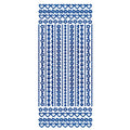 Border Diamond Sparkle Peel Off Sticker Borders Edge Card Making Craft Stickers - Blue