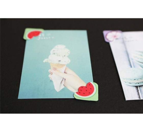 24 Fruit Self Adhesive Photo Album Frame Corner Protector Stickers Scrap Book
