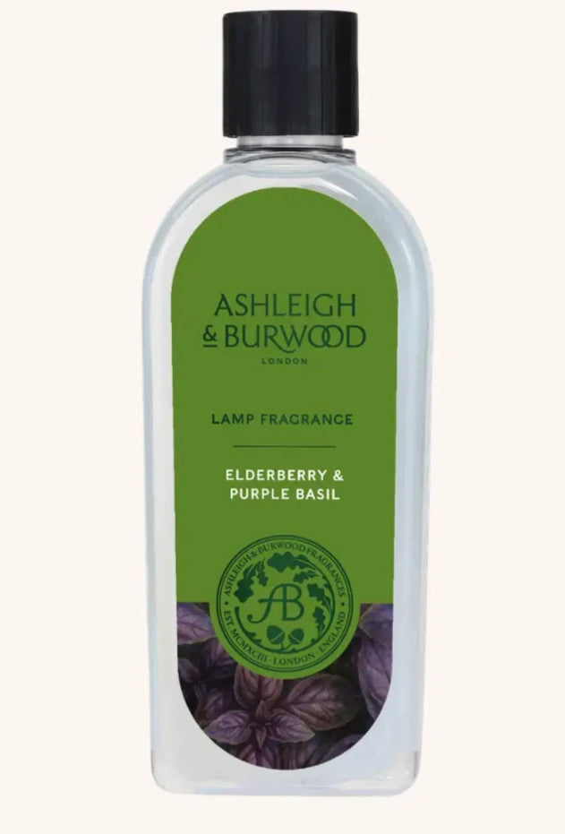 Elderberry & Basil 500ml Ashleigh & Burwood Lamp Oil Refill FREE UK DELIVERY