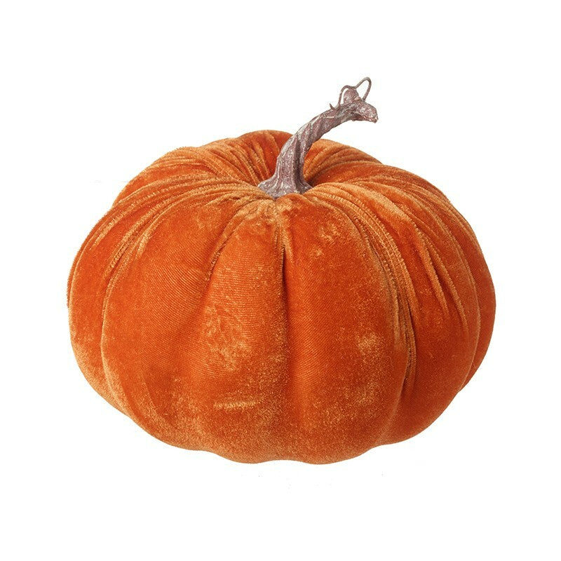 Velvet Pumpkin Halloween Pumpkins Ornament Prop Party Autumn Decoration Craft