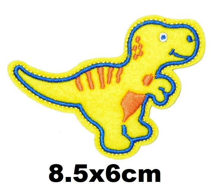 Cartoon Dinosaur Animal Kids Embroidered Patch Applique Sew or Iron on Patches - 10