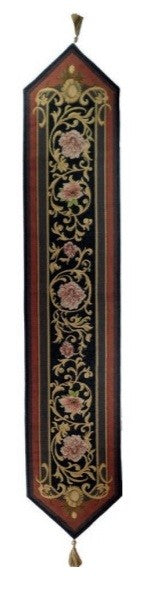 FRENCH TAPESTRY LOOM WOVEN WOOL TABLE RUNNERS UNICORN MORRIS FLORAL 36x180cm - 6