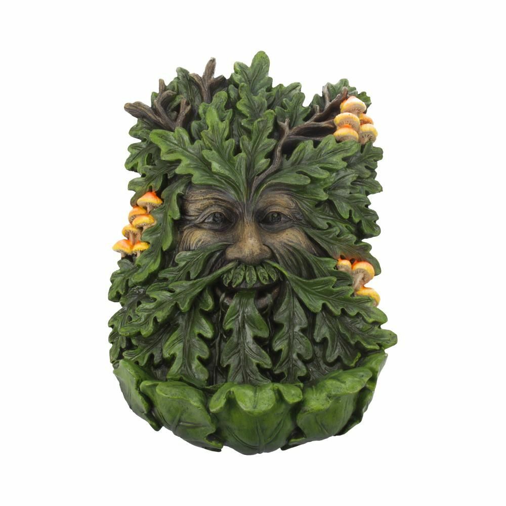 Green Man Wall Plaques Wall Art Garden Decor Tree Spirit Man Of The Forest Pagan - Elderwood 23.8cm