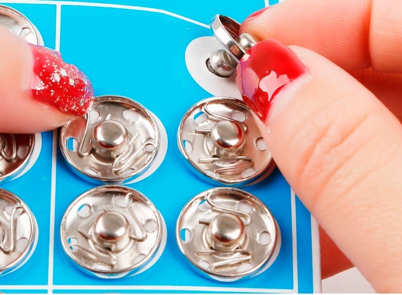 METAL SNAP BUTTON POPPER BUTTONS FASTENERS PRESS STUD SEWING