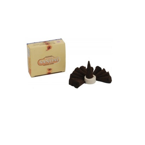 Genuine Satya Sai Baba Nag Champa Dhoop Incense Cones Various Types 6/12 - Sandalwood