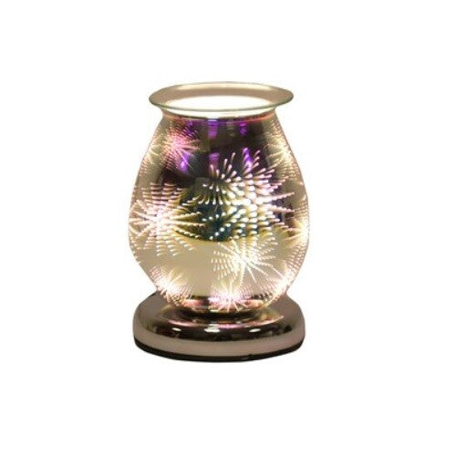 Aroma 3D Electric Wax Melt Oil Burner Diffuser Home Fragrance Lamp Gift - 3D Wax Melt Burner - Oval - Firework 16cm