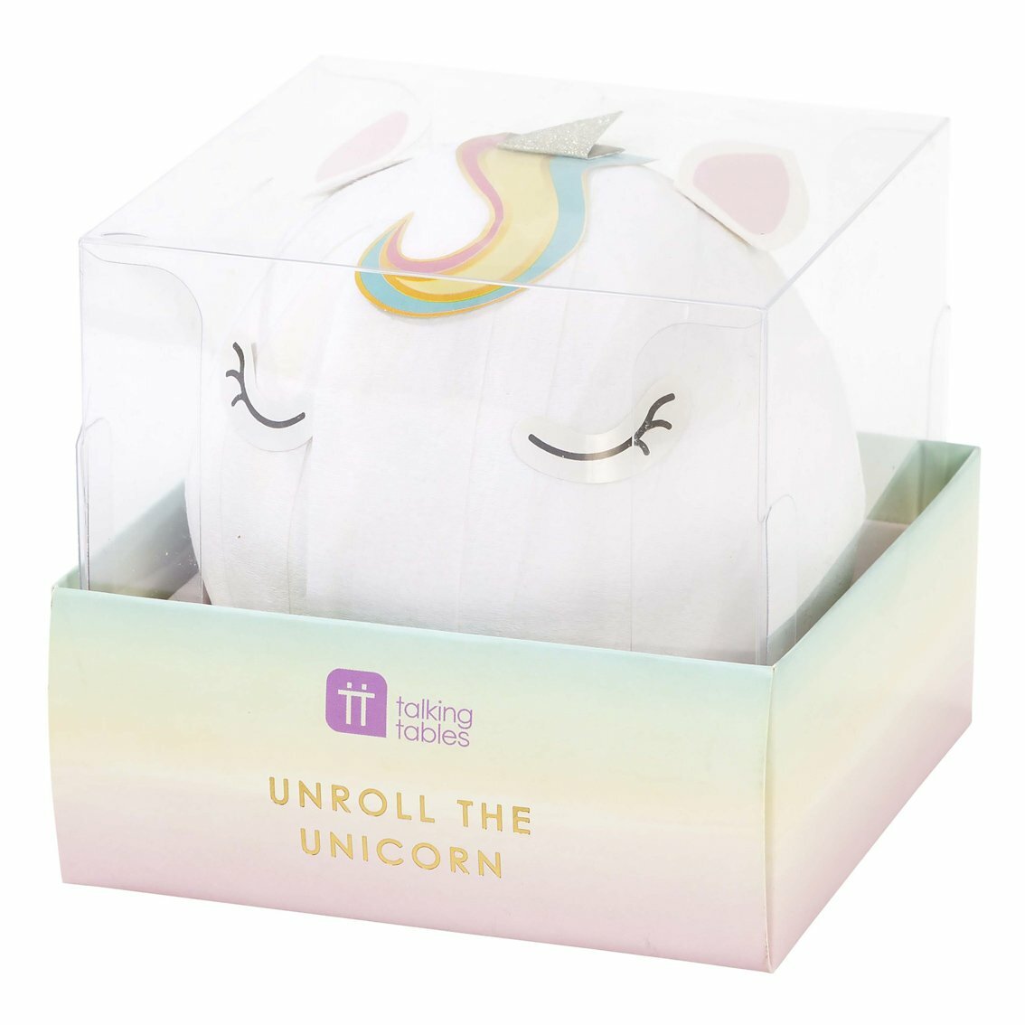 We Heart Unicorn Face Plates Wonderball Children's Party Table Decorations Games - Unicorn Wonderball