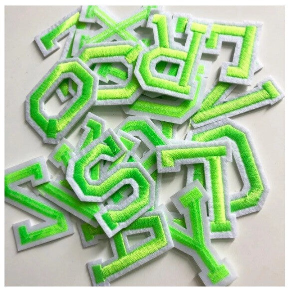 Colourful Letters Alphabet Colour Letter Patch Patches Clothes Iron or Sew on