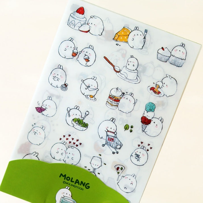 6 Pig Rabbit Cartoon Animal Diary Planner Sticker Deco Cute Cartoon Kawaii D2