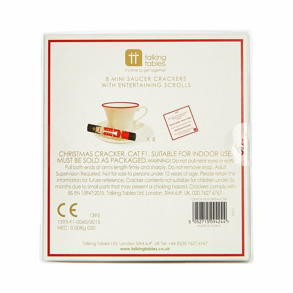 Christmas Crackers & Festive Saucer Crackers Botanical Holly Nutcracker Cracker