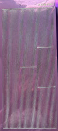 Lines Border Line Mirror Shine Peel Off Sticker Edge Craft Borders Stickers - Candy Pink