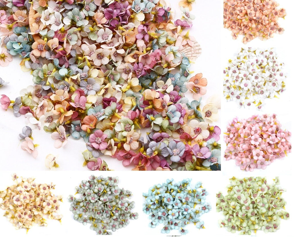 Daisy Flower Head Decorative Synthetic Flowers Silk Home Wedding Craft 2cm Buds