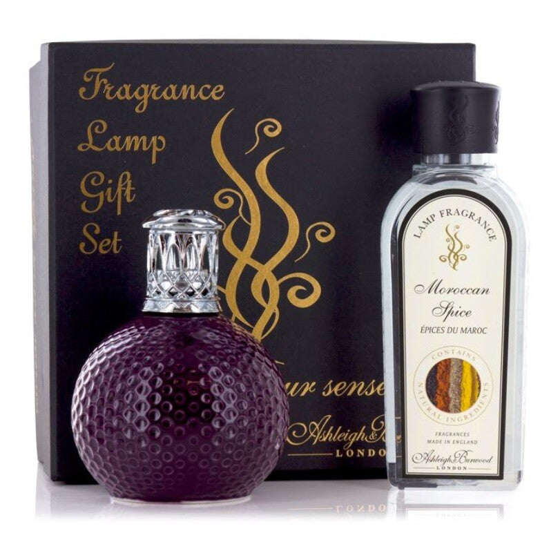 Ashleigh & Burwood Fragrance Lamp Catalytic Effusion Diffusion Lamp Gift Set - Damson in Distress + Moroccan Spice