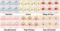 24 Cute Self Adhesive Photo Album Frame Corner Protector Stickers Scrap booking - Adorable Bunny