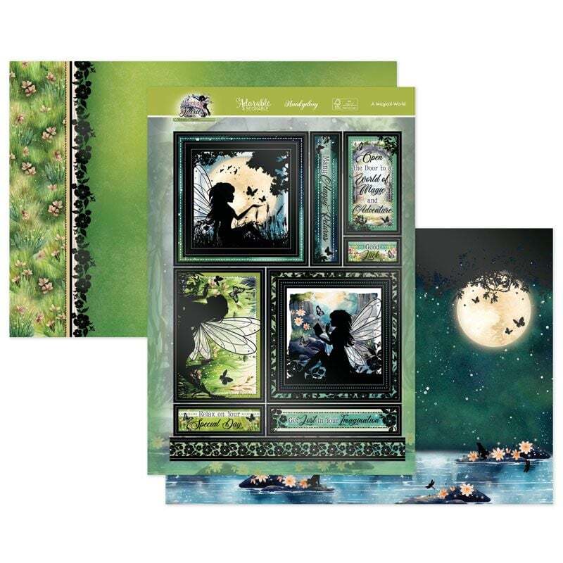 Hunkydory Greeting & Birthday Card Making Kits Luxury Topper Set Pack Toppers - A Magical World