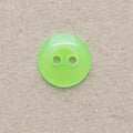 Bright Neon Round Buttons - 3 Colours - 4 Sizes 10mm, 12mm, 15mm, 18mm - 2 Hole - Green