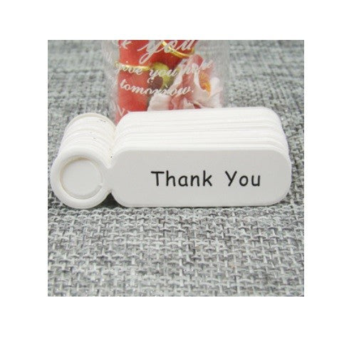 Craft Paper Tags 'Handmade with Love' & 'Thank You' Hand Made Mini Gift Tags - 15