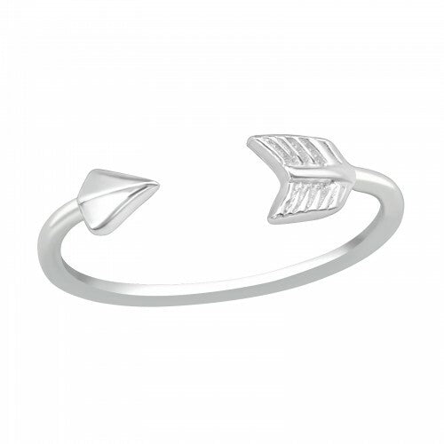 925 Sterling Silver Adjustable Midi Ring Finger Stackable Toe Ring Jewellery #2 - Arrow