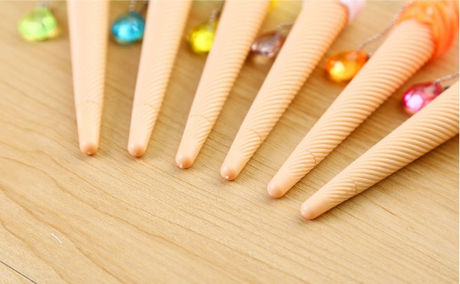 Ice Cream Pen Dark Ink Pens Office School Kawaii Cute Novelty