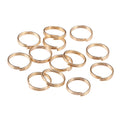 10mm KC Gold Keyring Split Rings Key Chain Jewellery Link Ring Craft Links